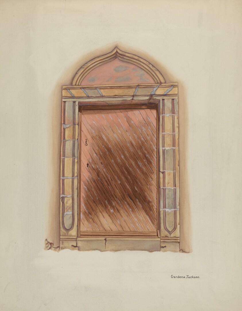 Carved Stone Doorway, Mission San Carlos Borromeo