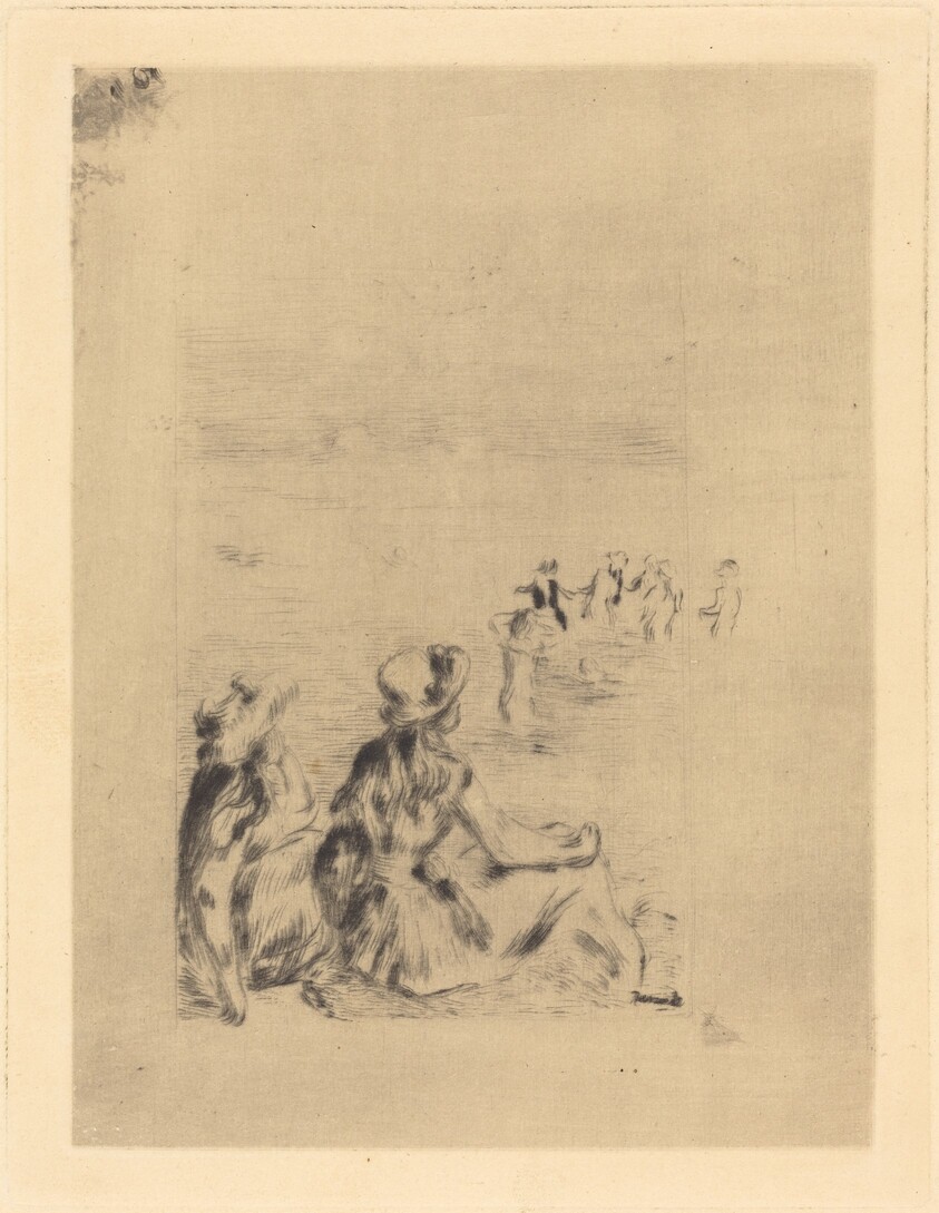 On the Beach - At Berneval (Sur la plage - a Berneval)