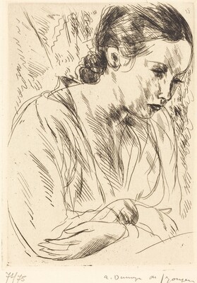 Fernande with Arms Crossed, Large Plate (Fernande les mains croisees (grande planche)