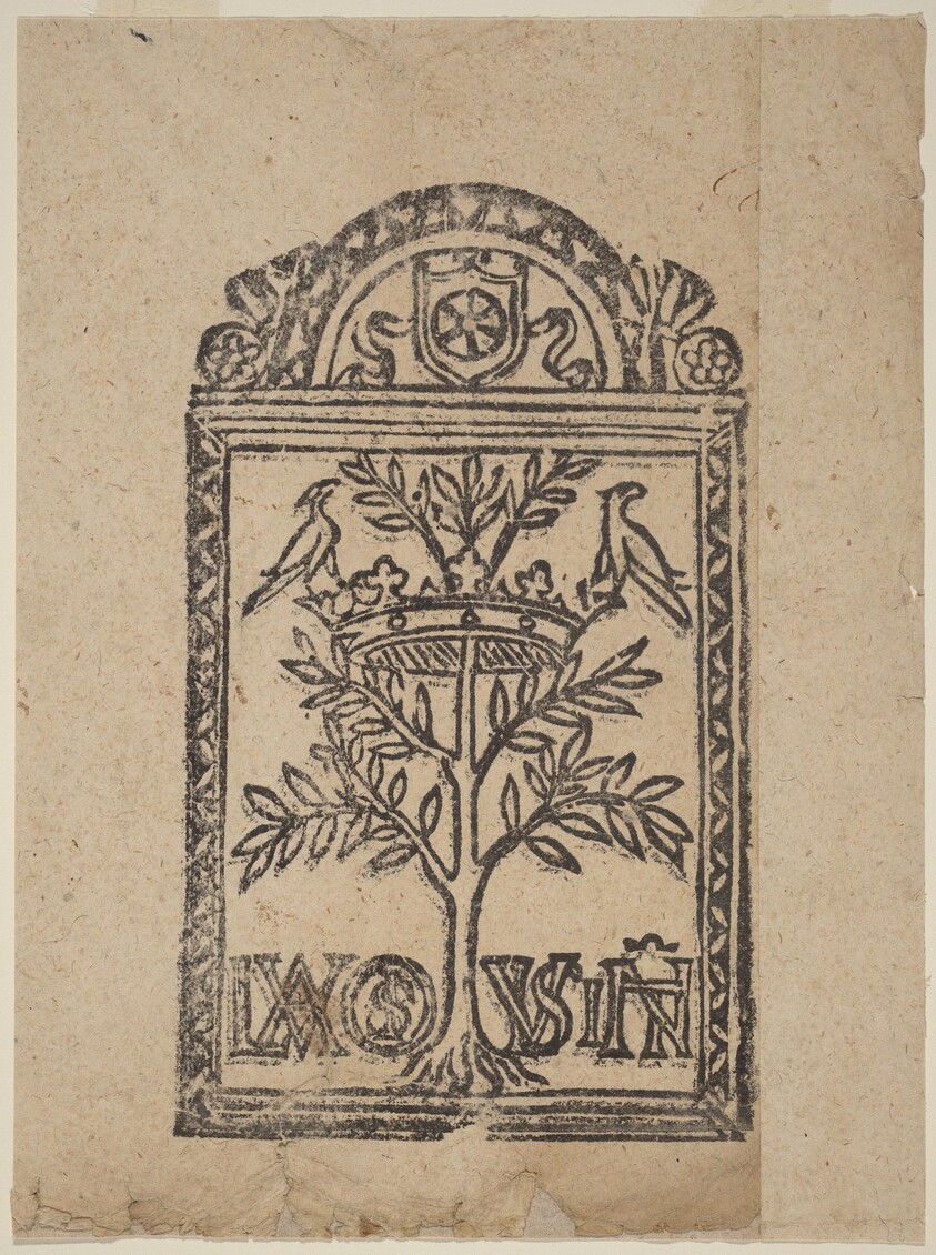 Tree with Crown and Two Birds