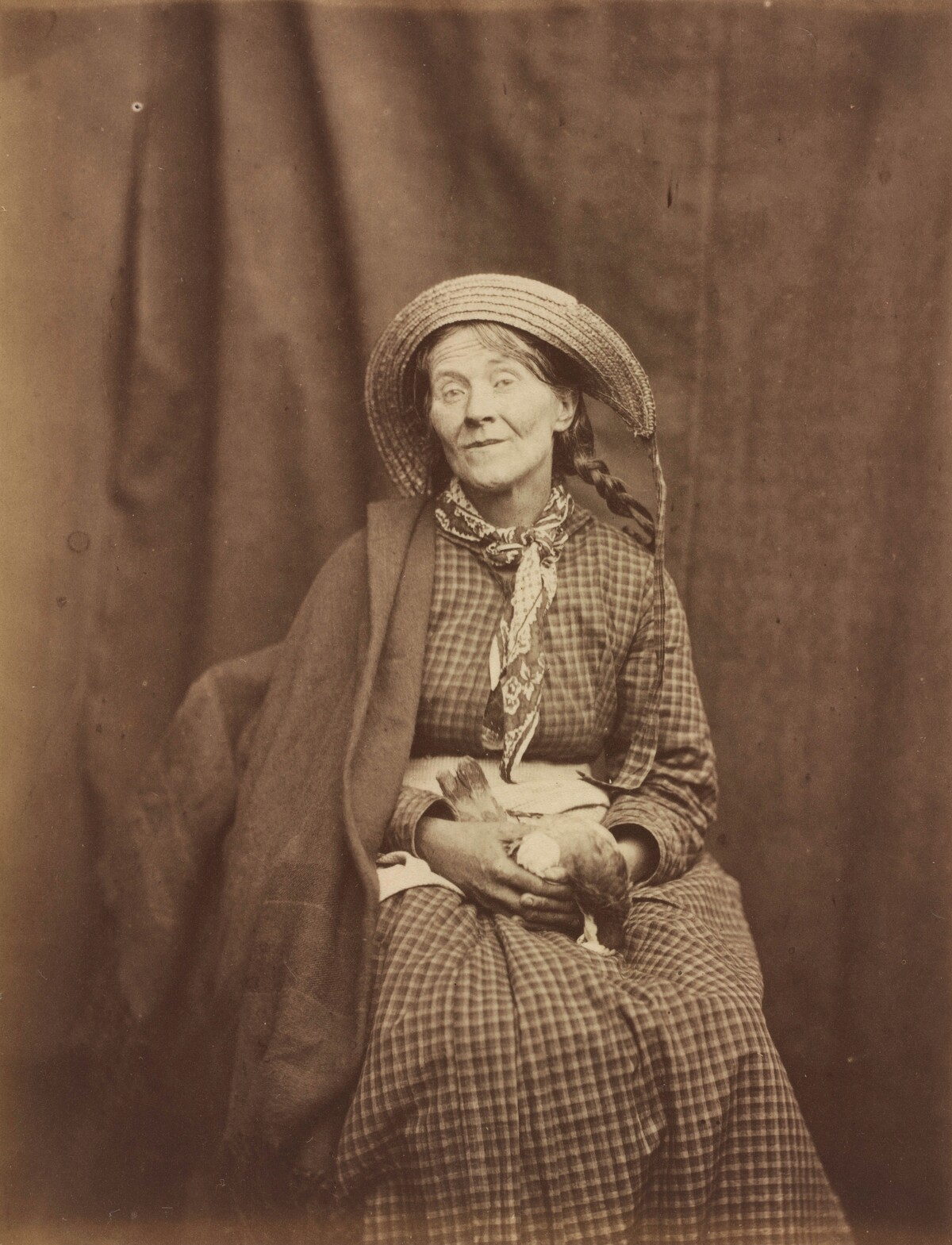 Woman Holding a Dead Bird, Surrey County Asylum