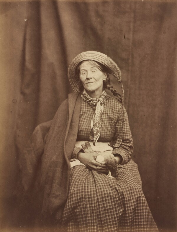 Woman Holding a Dead Bird, Surrey County Asylum