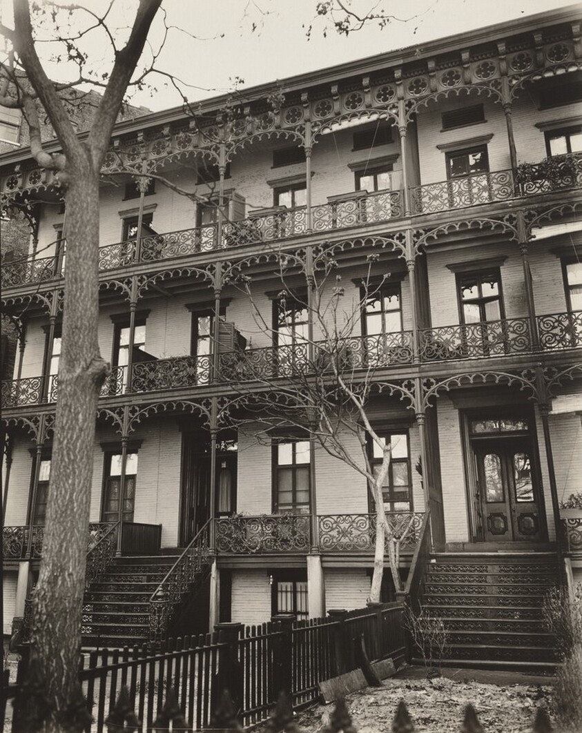 Wrought Iron Ornament, 112 and 114 West Eleventh Street, Manhattan