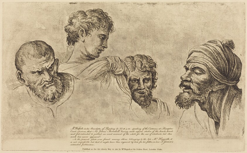 Four Heads from the Raphael Cartoons at Hampton Court