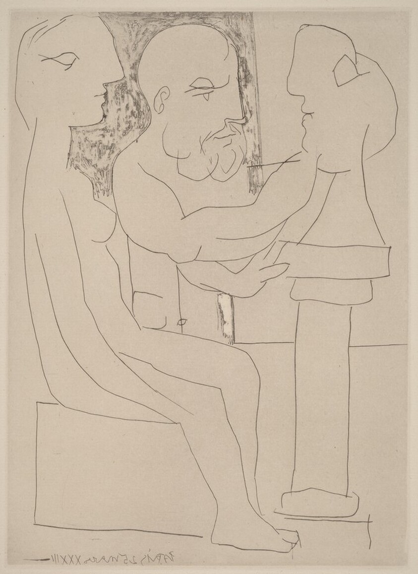 Old Sculptor at Work (Vieux sculpteur au travail I)