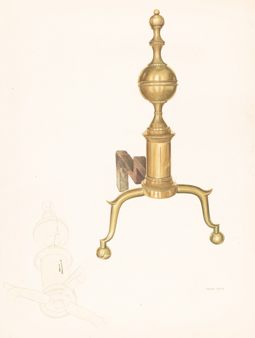 Brass Andirons