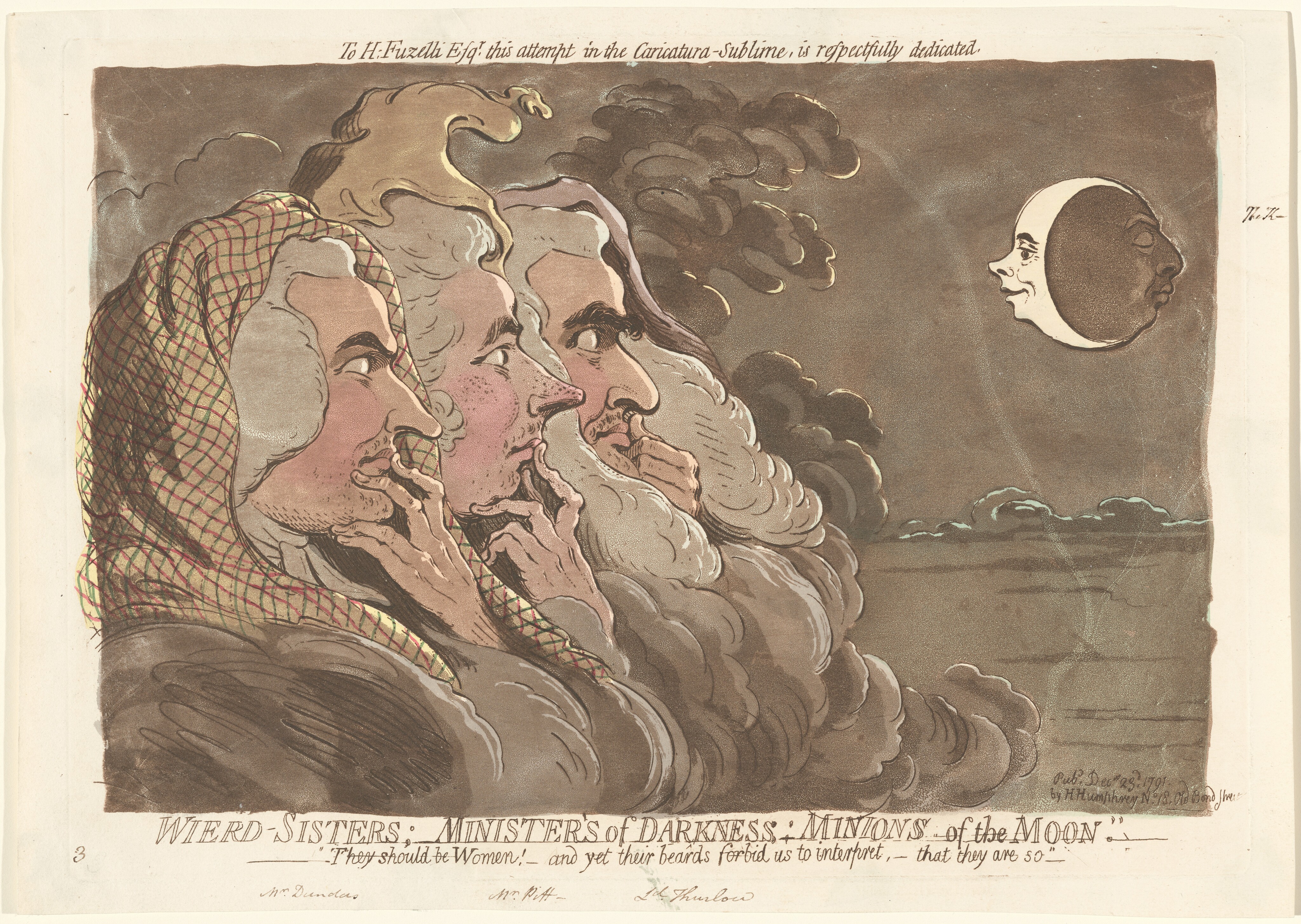 The Union Club by James Gillray, Hannah Humphrey