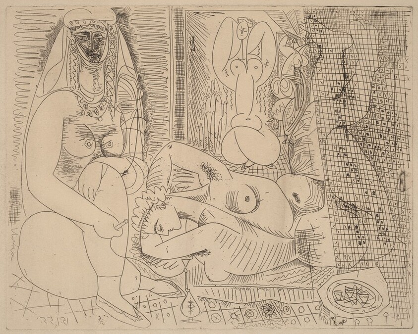 Variation on Delacroix's "Women of Algiers": V