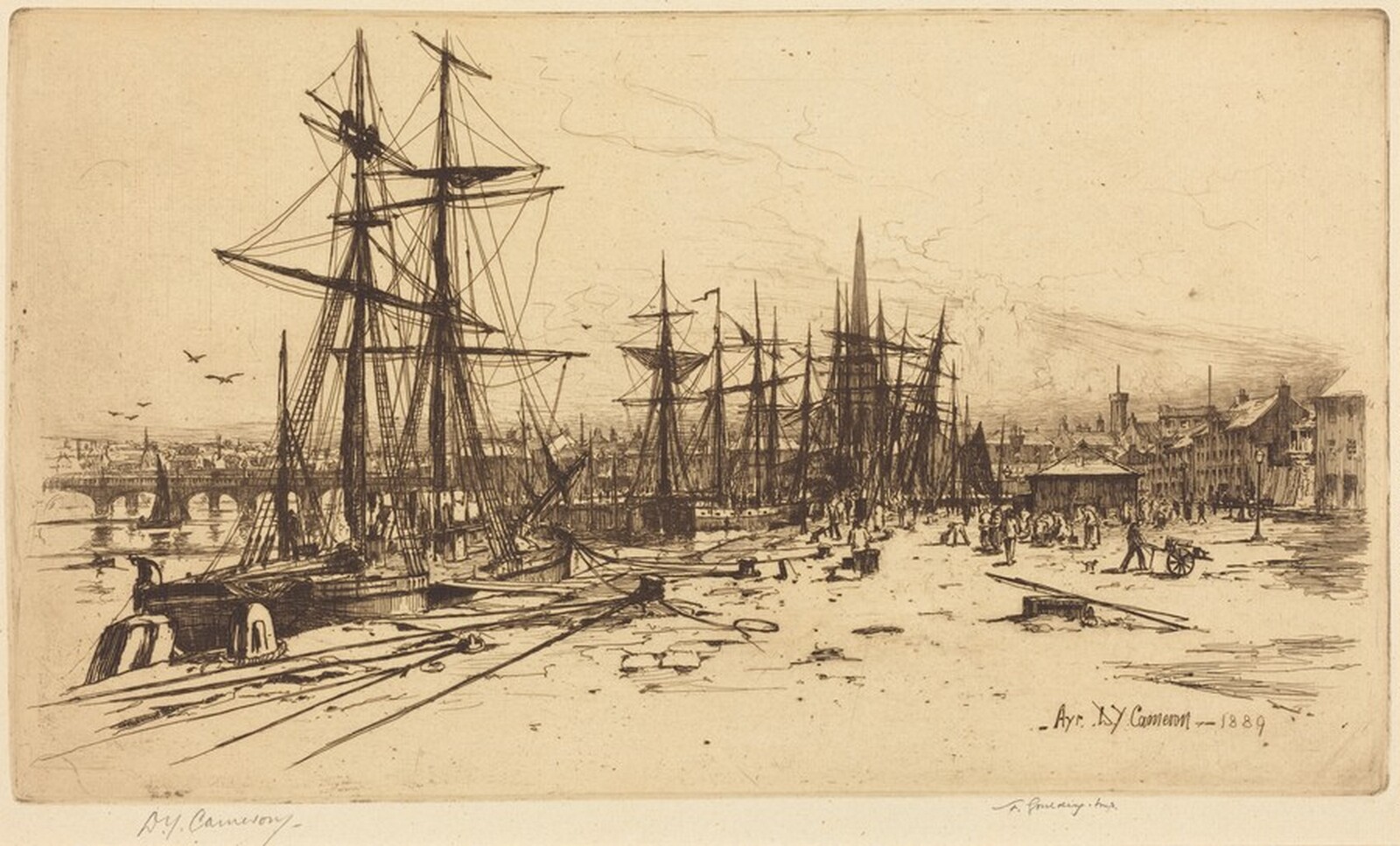 Ayr, David Young Cameron, 1889