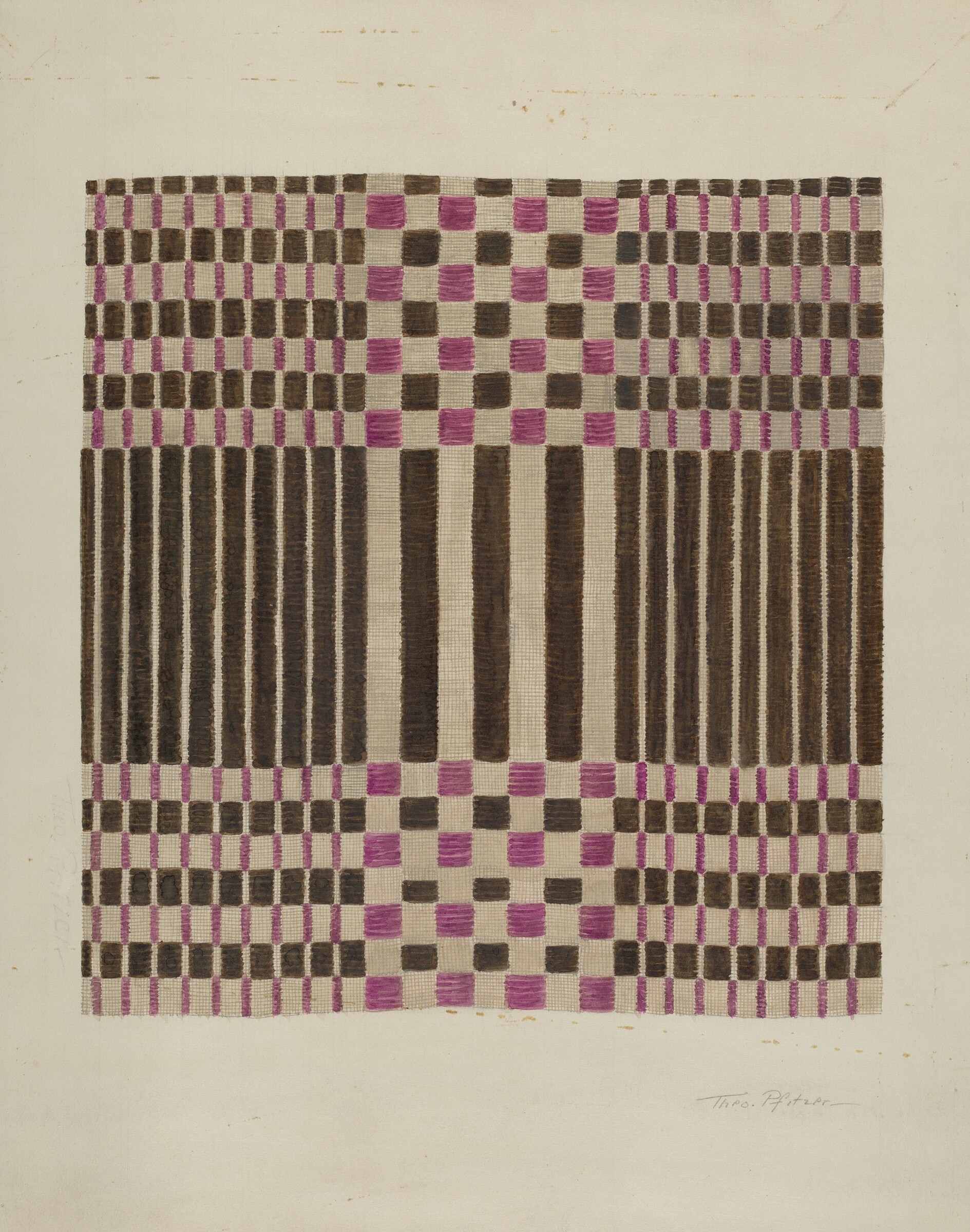 Woven Coverlet, Theodore Pfitzer, c. 1937