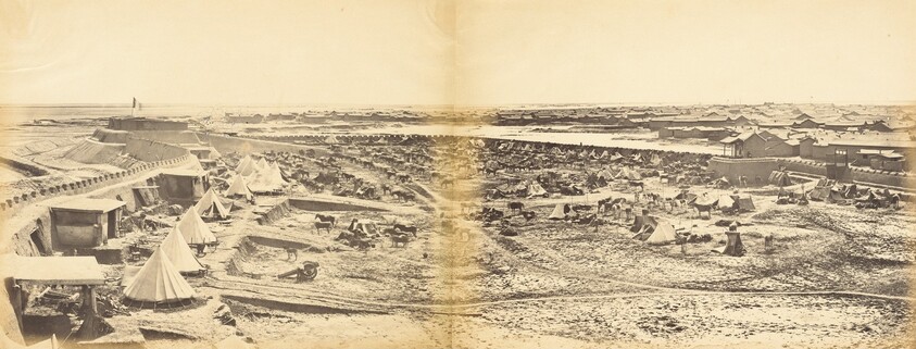 Interior of Pehtang Fort Showing Probyn's Horse, August 1, 1860