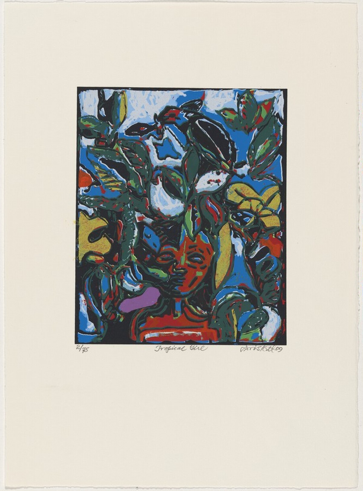 Tropical Girl from Doorway