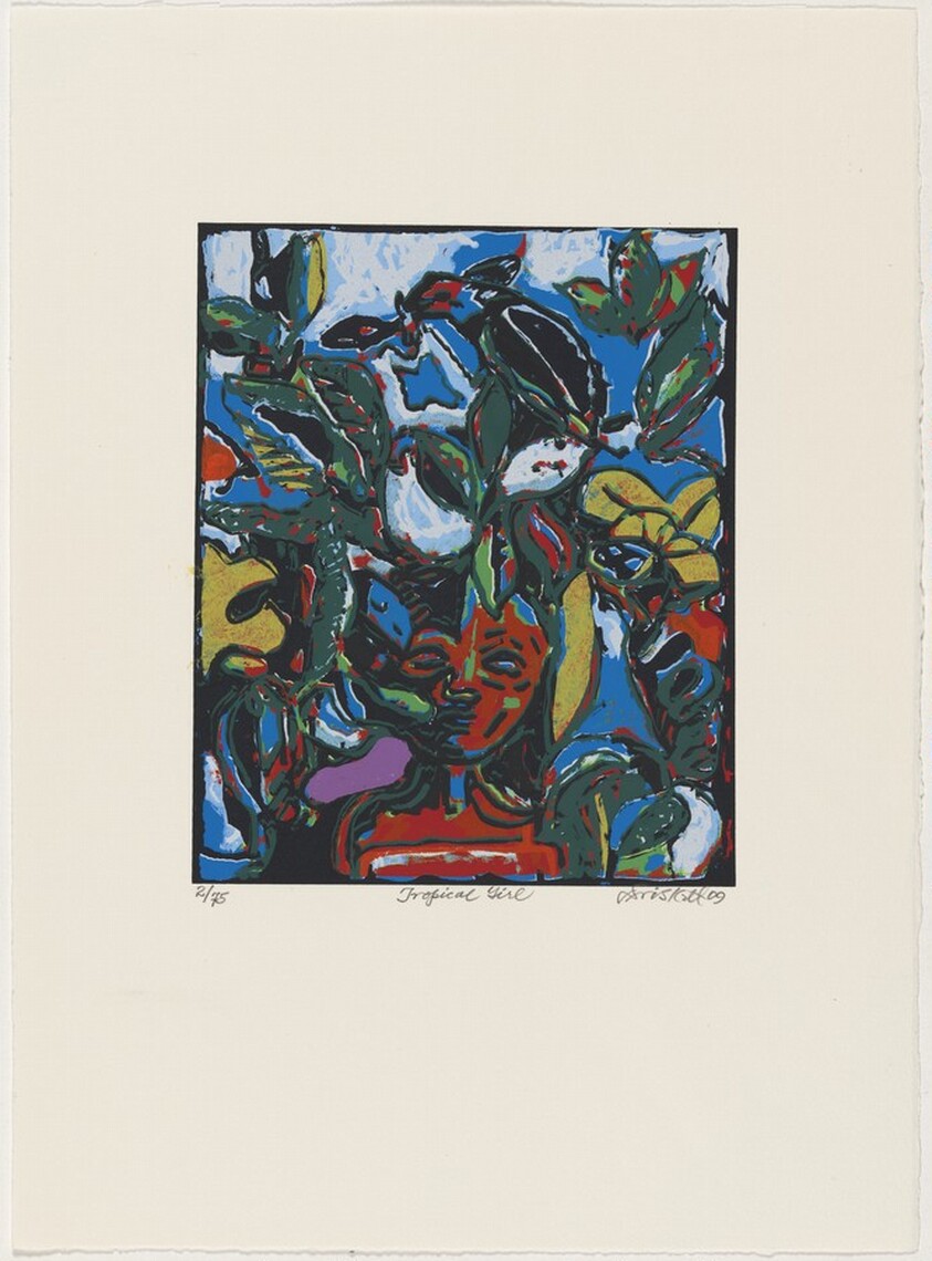 Tropical Girl from Doorway