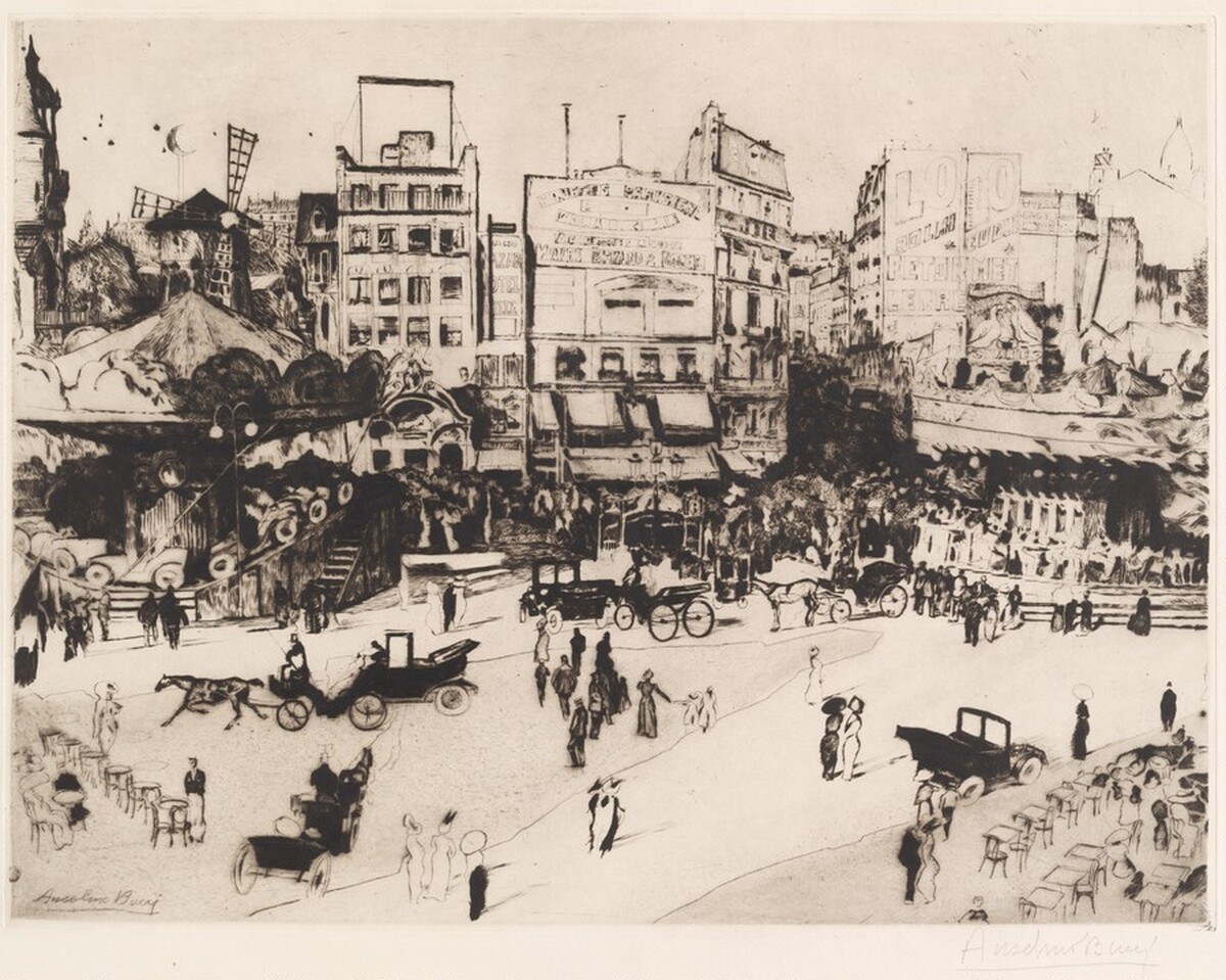 Place Blanche à Montmartre