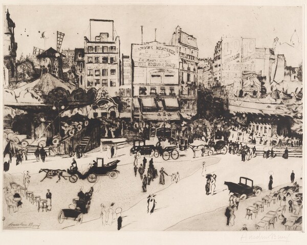 Place Blanche à Montmartre