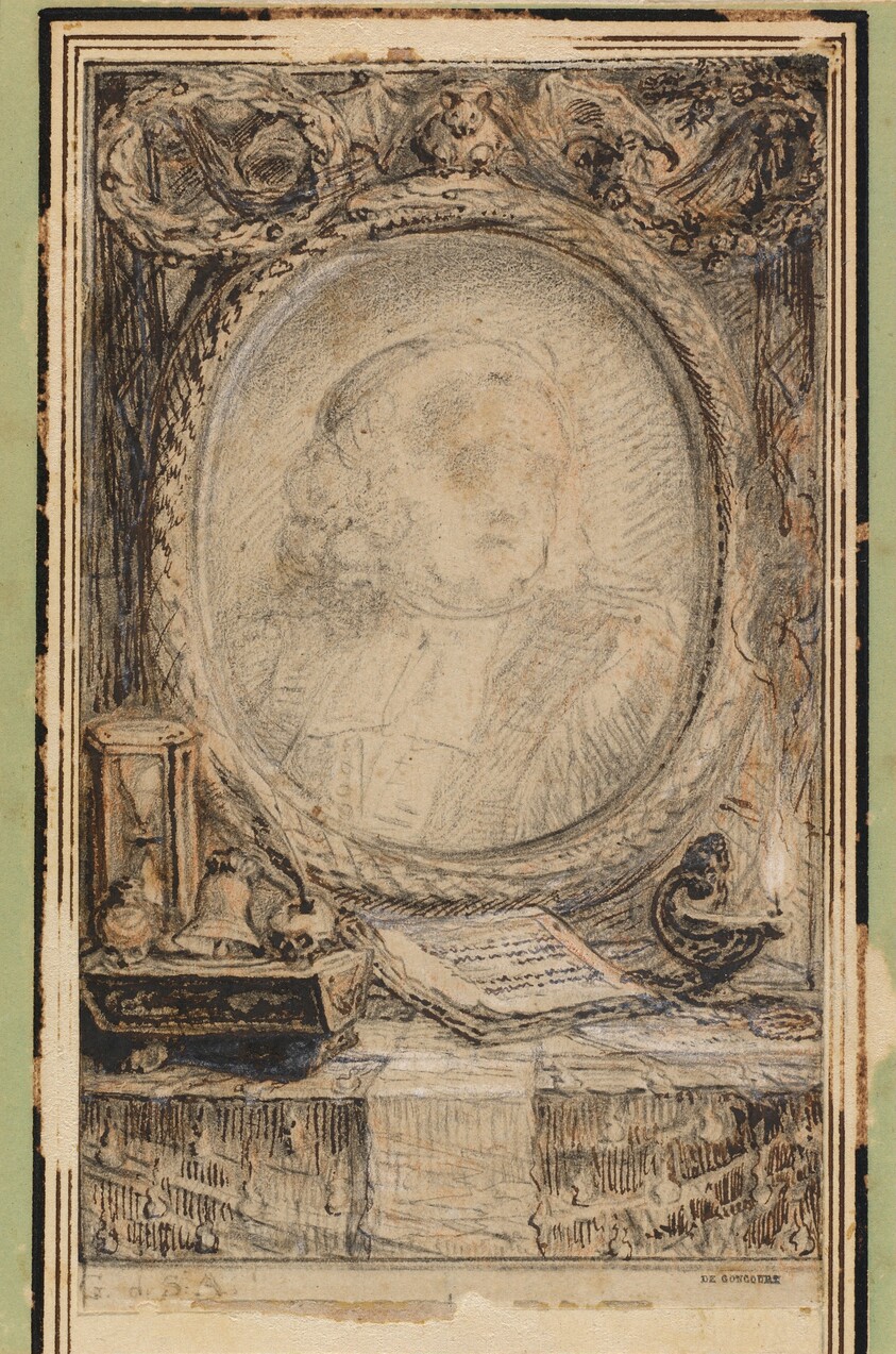 Allegorical Frame with a Bat