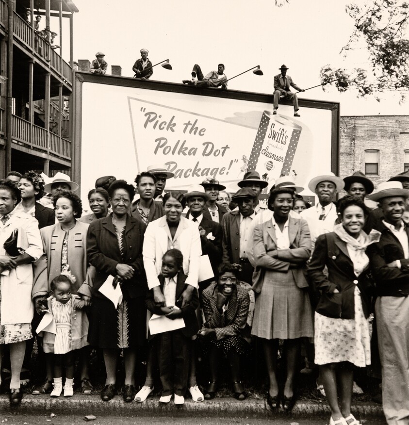Spectators at the Bud Billiken Parade, Chicago, Illinois