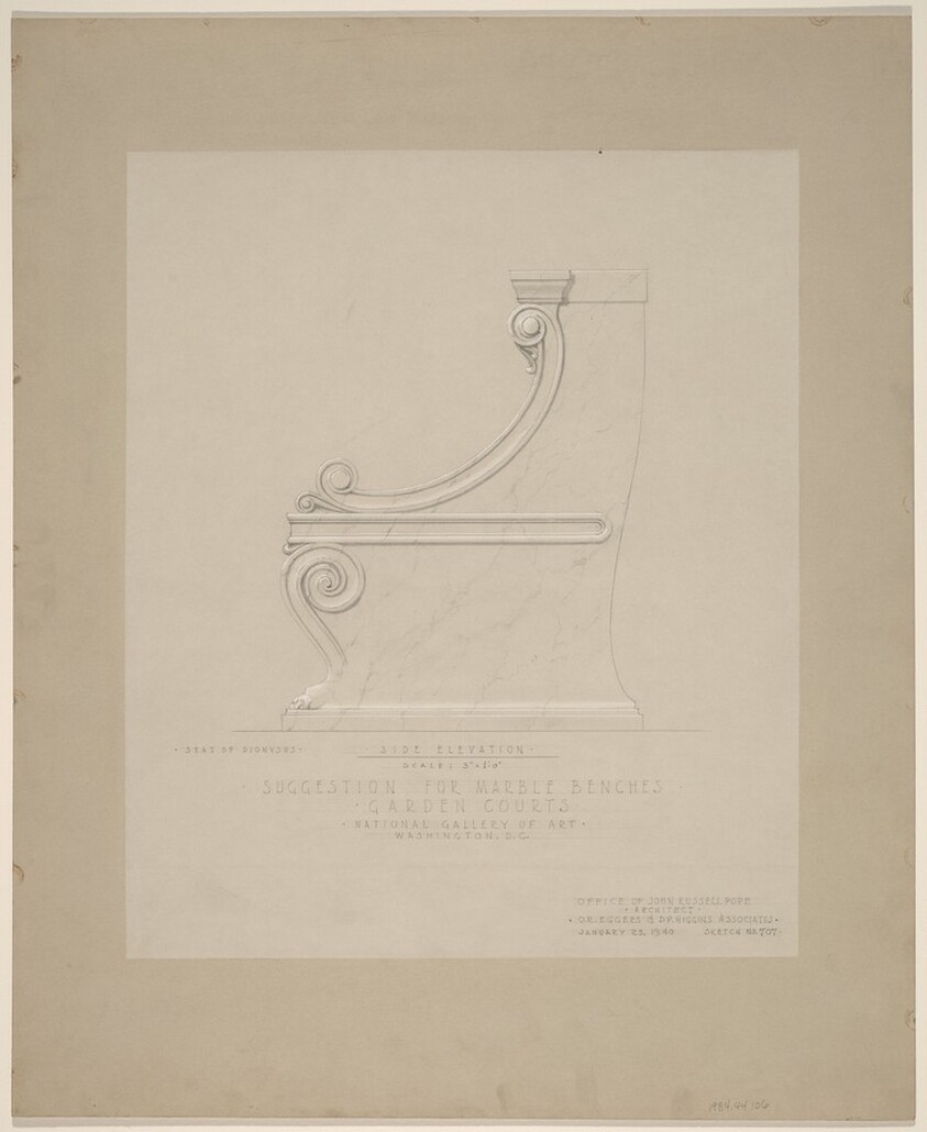 Suggestion for Marble Benches: Garden Courts