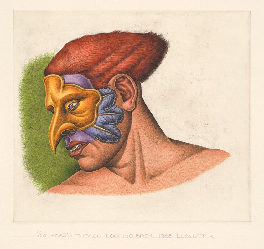 Ross's Turaco Looking Back