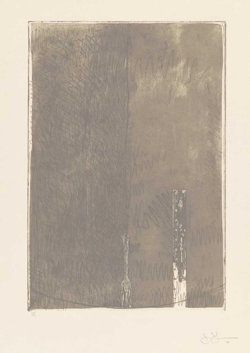 Untitled, Second State (Ruler and Fork)