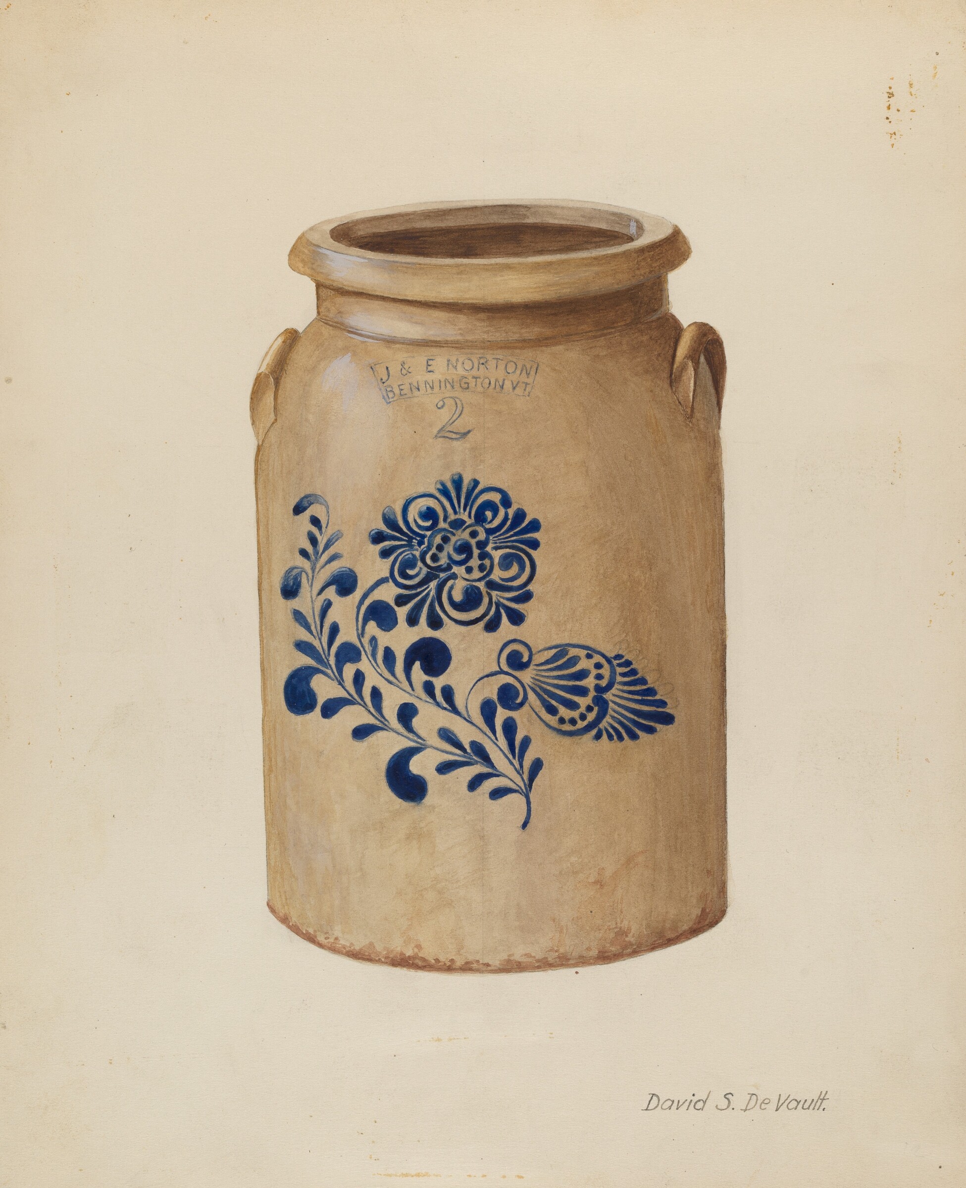 Churn, David S. De Vault, c. 1941