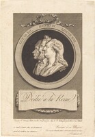 Louis XVI, Henri IV, and Louis XII, Augustin de Saint-Aubin after Piat Joseph Sauvage