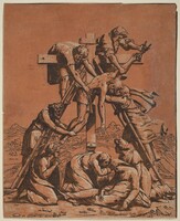 The Descent from the Cross, Ugo da Carpi after Raphael