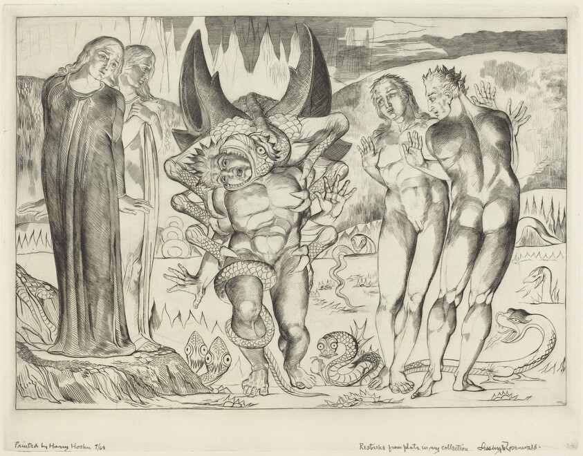 The Circle of the Thieves; Agnolo Brunelleschi Attacked by a Six-Footed Serpent