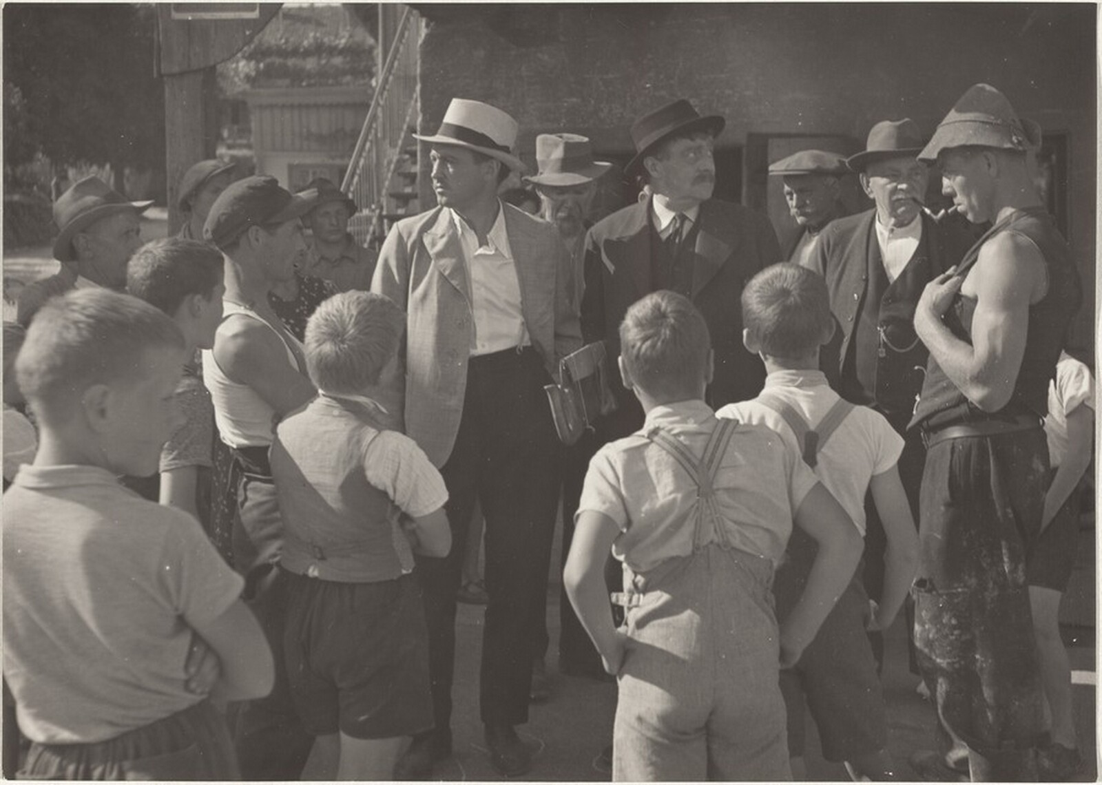 Actors--Filming "Steibruch", Robert Frank, 1942