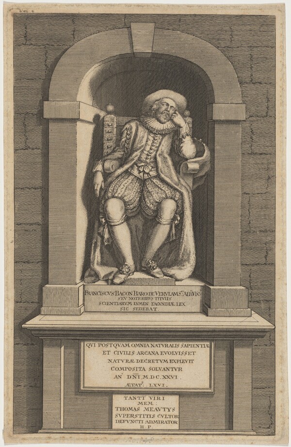 Monument of Bacon in Saint Michael's Church, Saint Albans