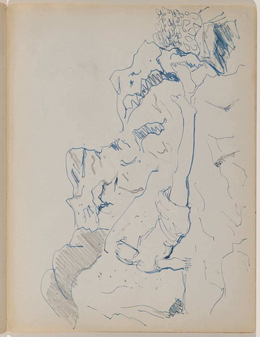 Woman Reclining on the Rocks