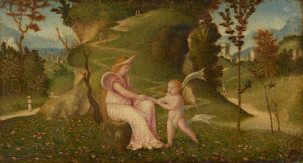 Venus and Cupid in a Landscape