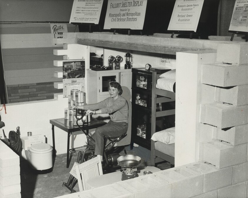 Title from caption on object: “Keeping Fit While Living in a Fallout Shelter...”