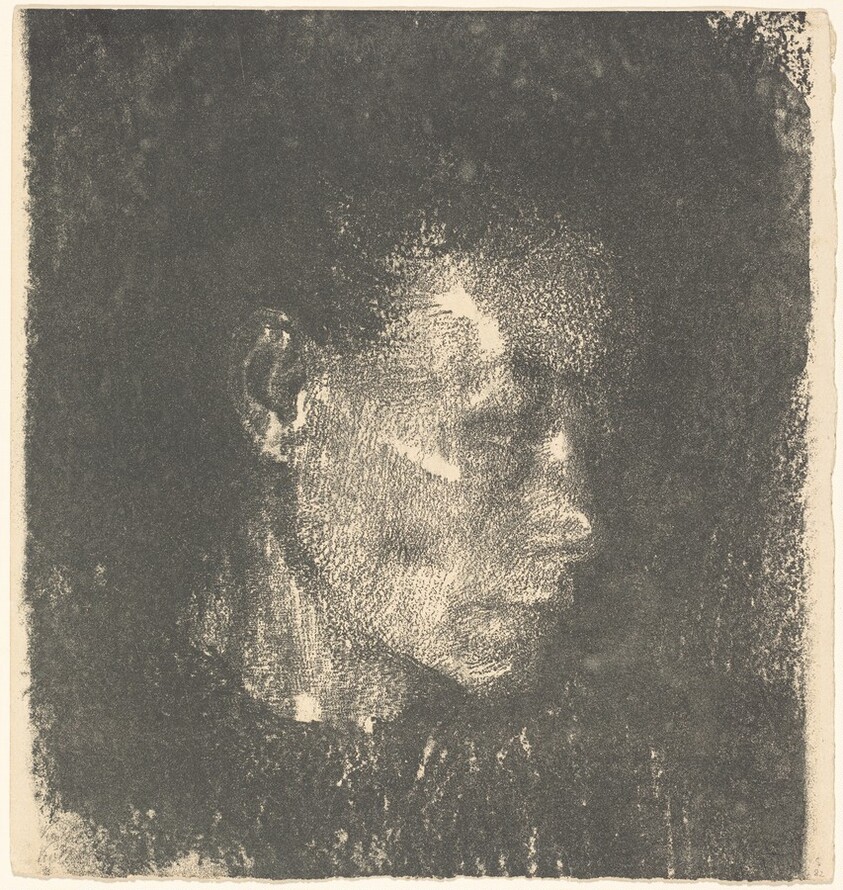 Head of a Working Class Woman in Three Quarter Profile to the Right (Kopf einer Arbeiterfrau im dreivertelprofil nach Rechts)