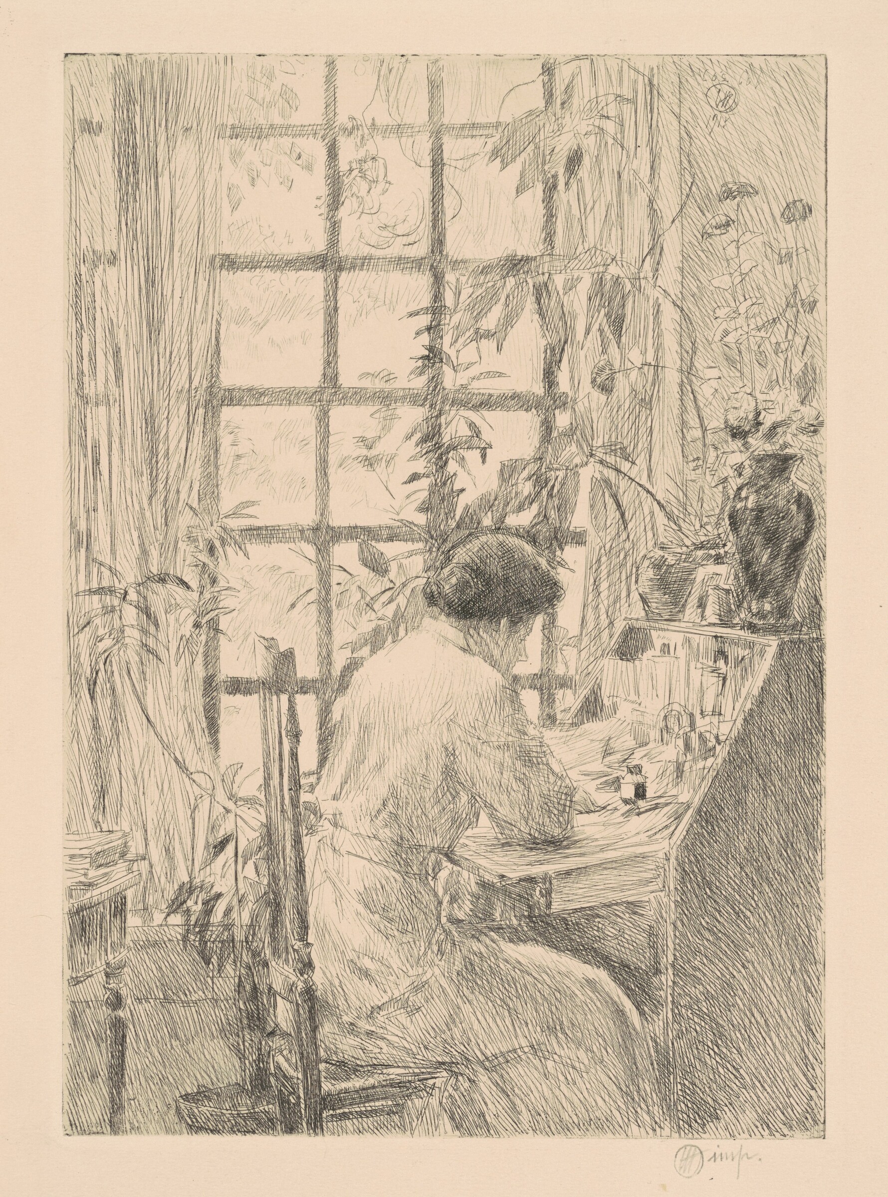 The Writing Desk, Childe Hassam, 1915