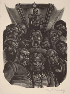"Gentlemen of the Jury"  (Book XII: A Judicial Error, facing p.582)