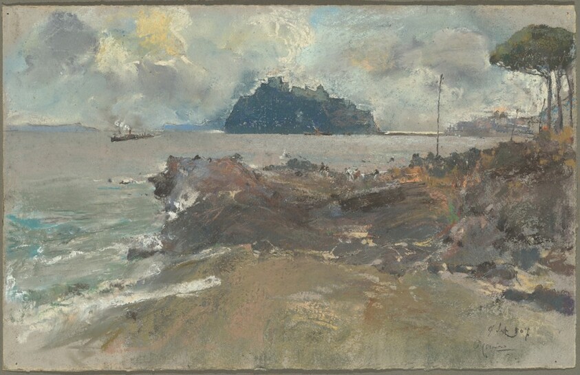 View of the Phlegraean Island of Nisida from Posillipo