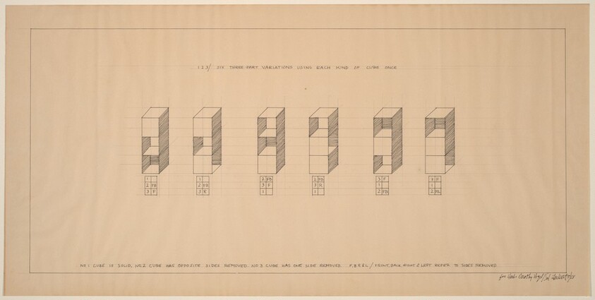 123/ Six Three-Part Variations Using Each Kind of Cube Once