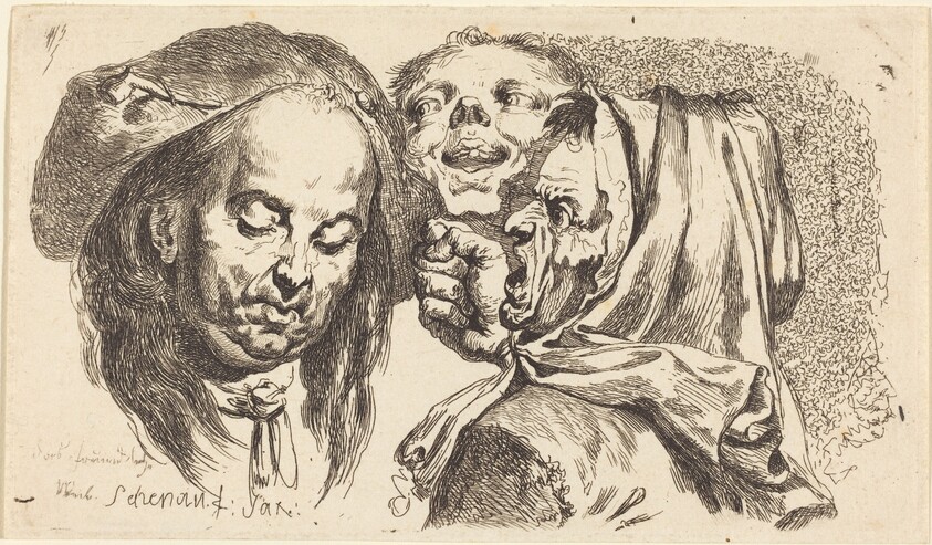 Old Woman Scolding a Man