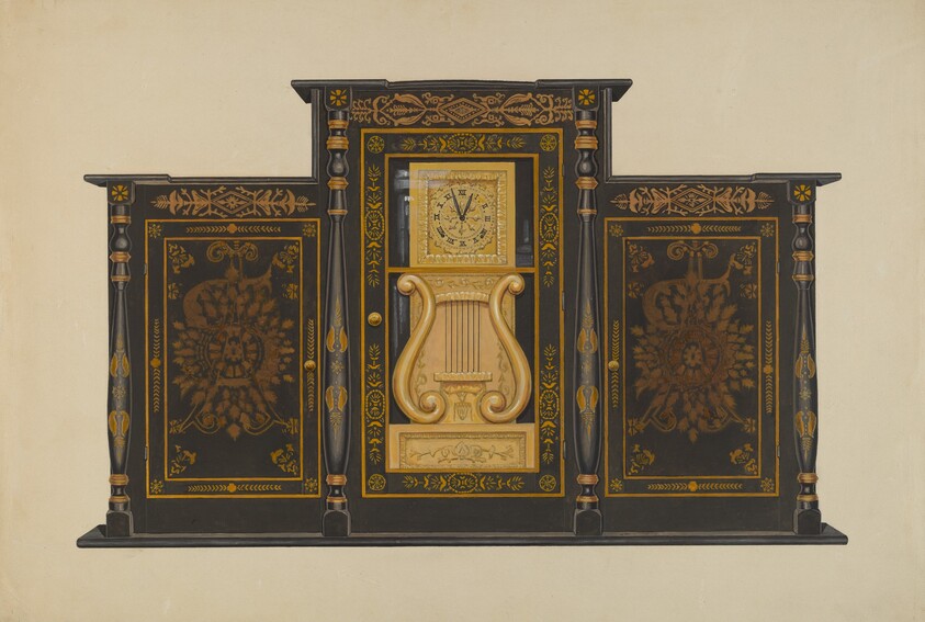 Clock - Lyre Type