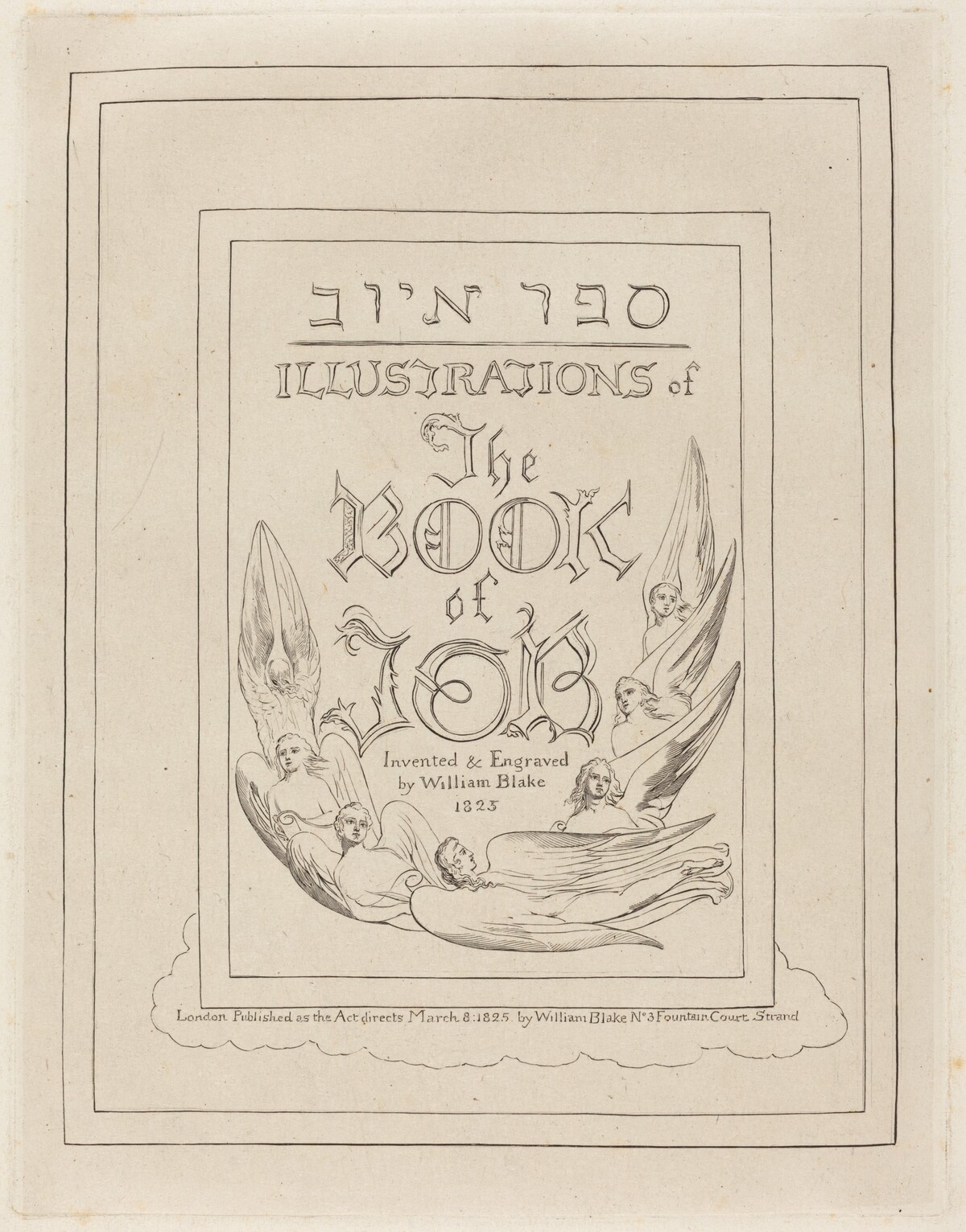 Title-Page of the Engraved Illustrations to the Book of Job