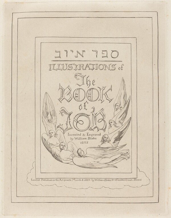 Title-Page of the Engraved Illustrations to the Book of Job