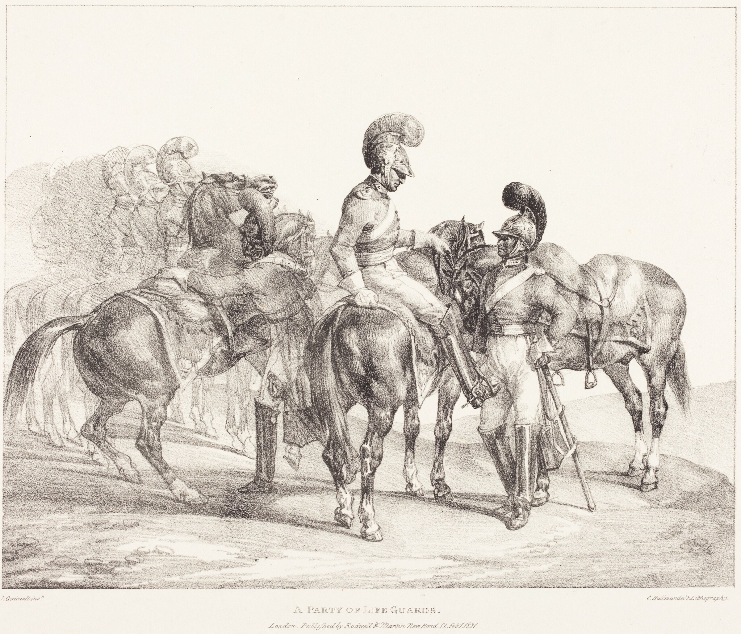 A Party of Life Guards, Théodore Gericault, 1821