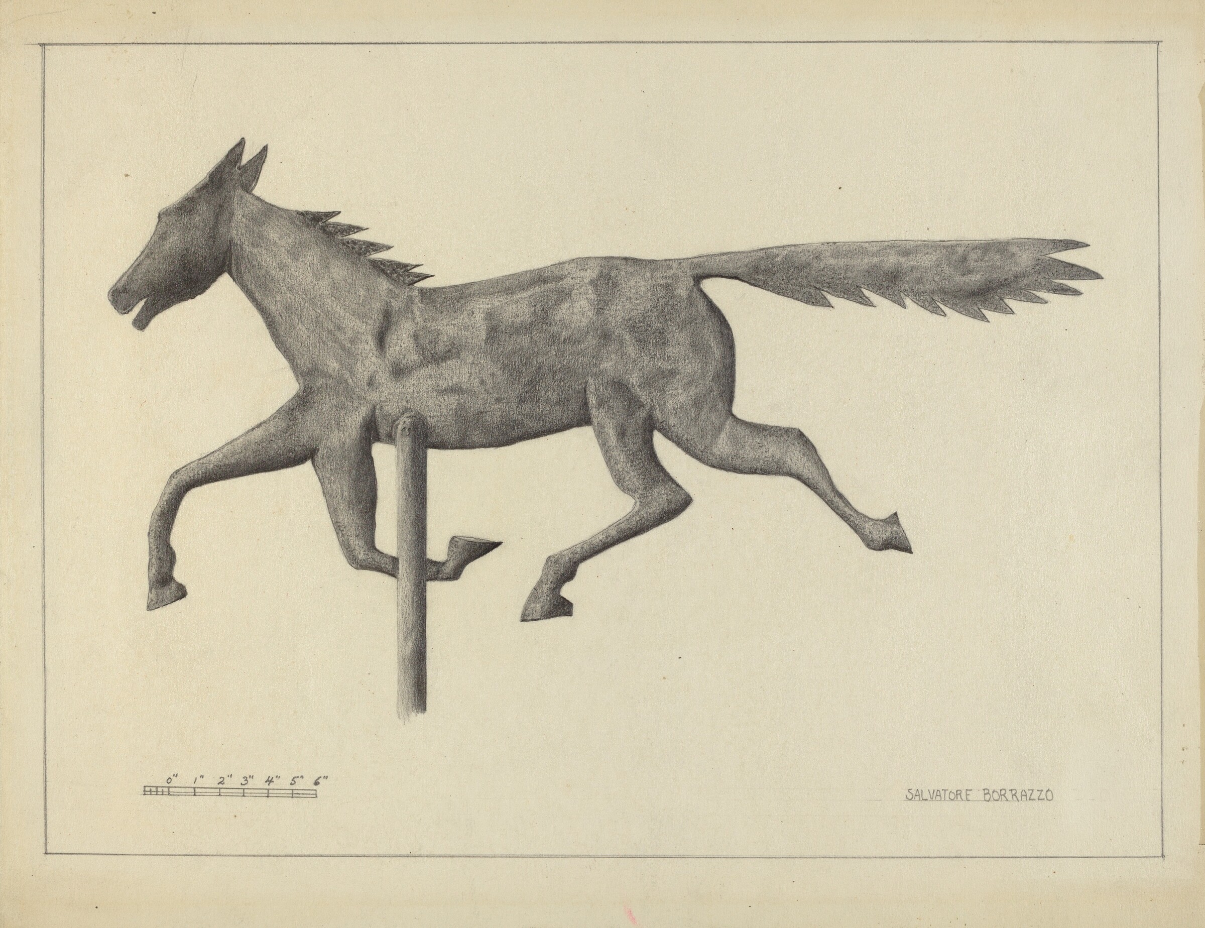 Prairie Horse Weather Vane, Salvatore Borrazzo, c. 1936