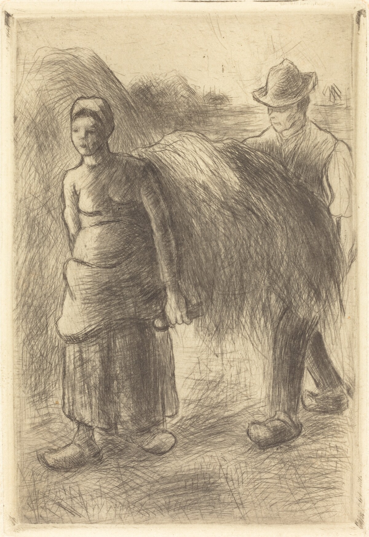 Peasants Carrying Hay (Paysans portant du foin)