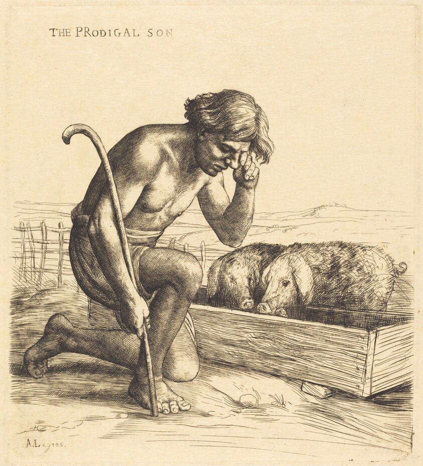 The Prodigal Son, 1st plate (L'enfant prodigue)