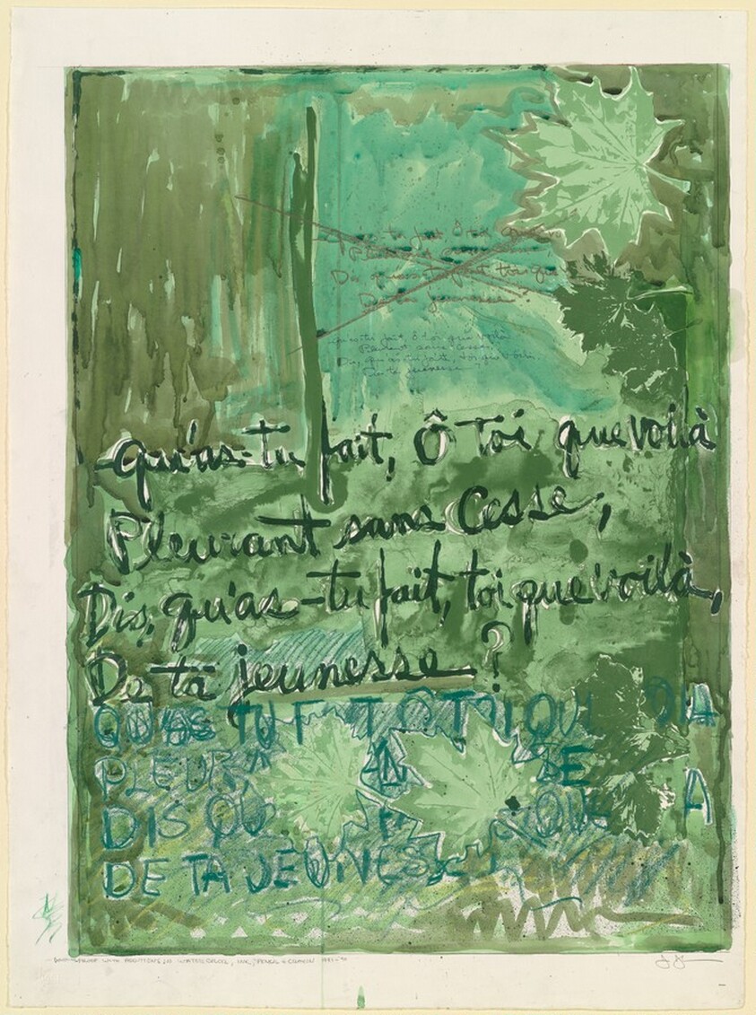 Poem (Qu' as tu...) [working proof]