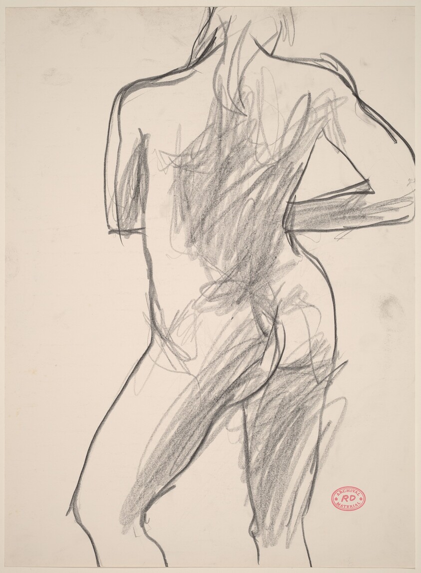 Untitled [rear view of nude in contrapposto]