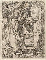 Saint Anthony of Padua Holding the Christ Child, Simone Cantarini, 1640s