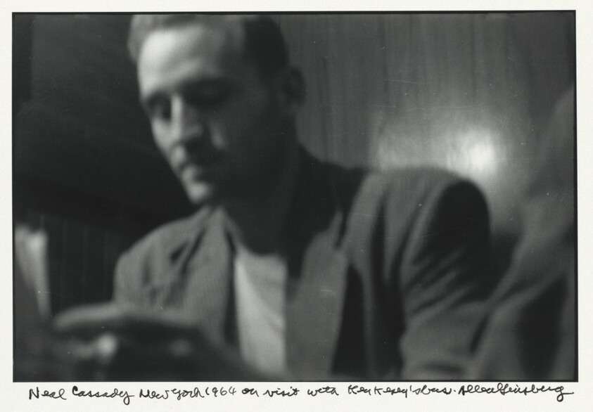 Neal Cassady New York 1964 on visit with Ken Kesey's bus.